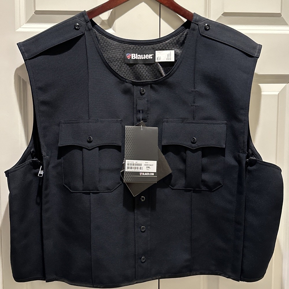 Blauer 8370 Polyester Armorskin Dark Navy Blue 2XL TALL Vest Outer Carrier New
